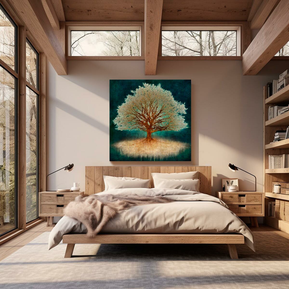 Large Brushed Aluminium Print