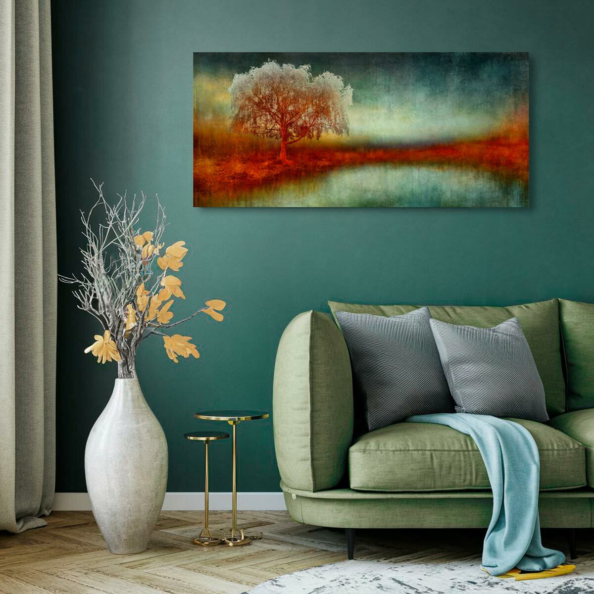 Large Brushed Aluminium Print