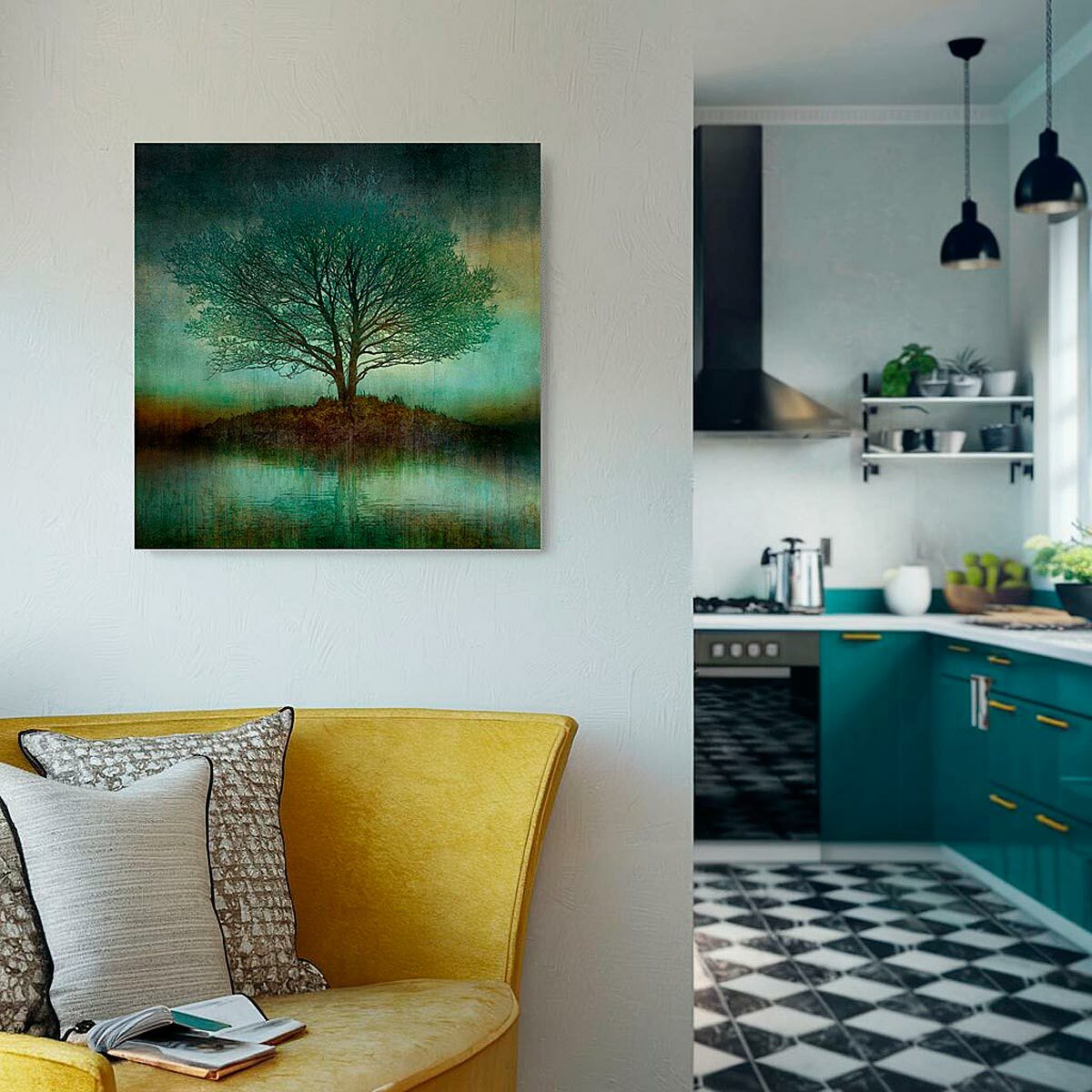 Medium Brushed Aluminium Print