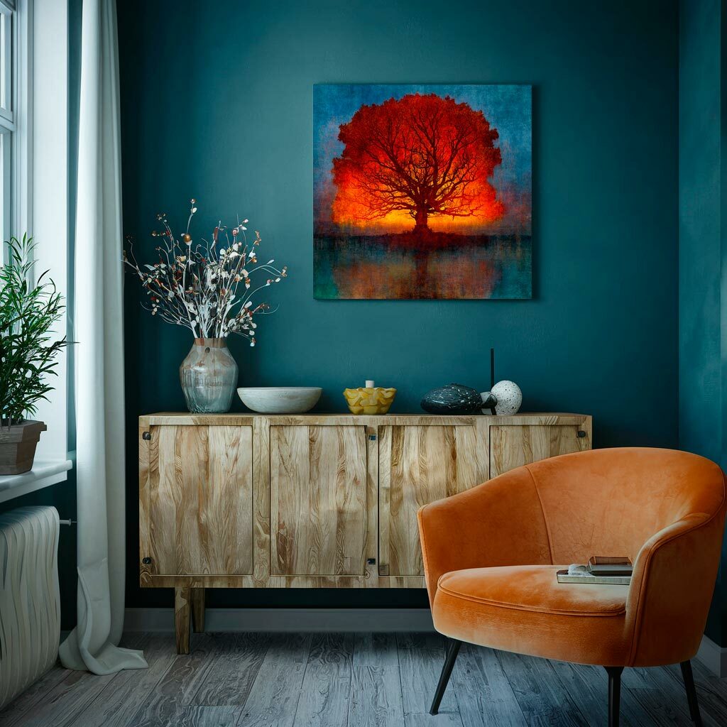 Medium Brushed Aluminium Print
