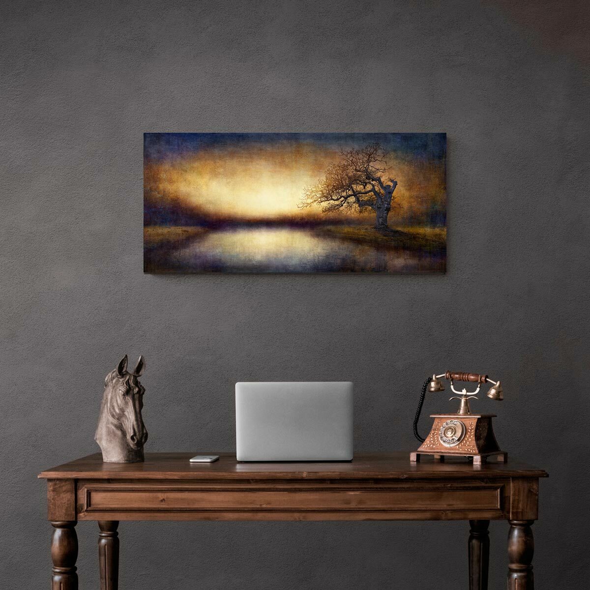 Medium Brushed Aluminium Print