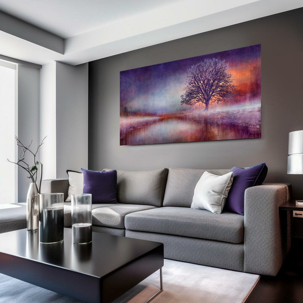 Large Brushed Aluminium Print