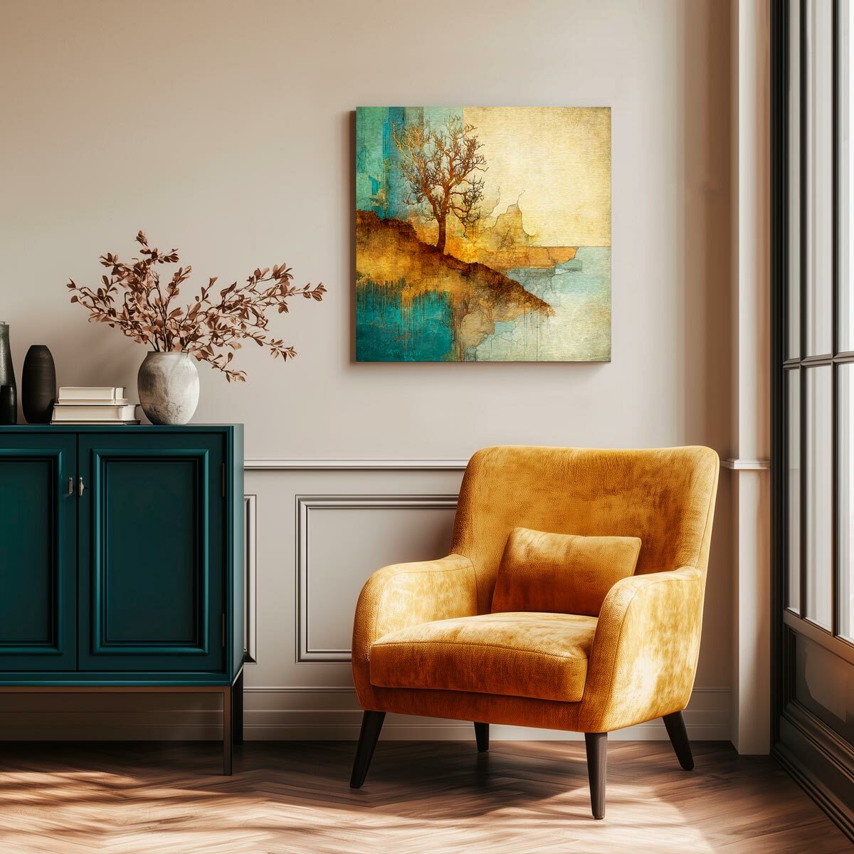Medium Brushed Aluminium Print