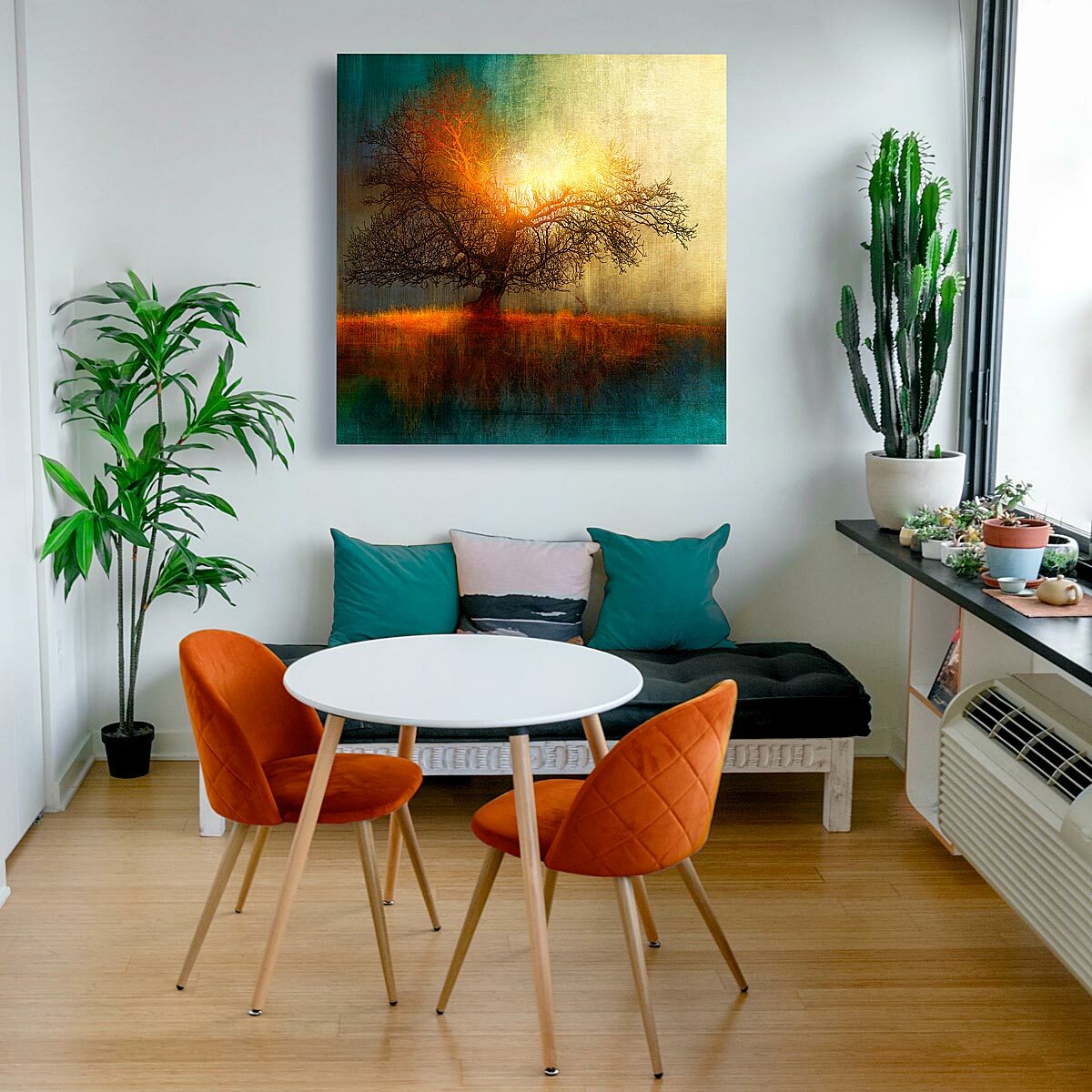 Large Brushed Aluminium Print