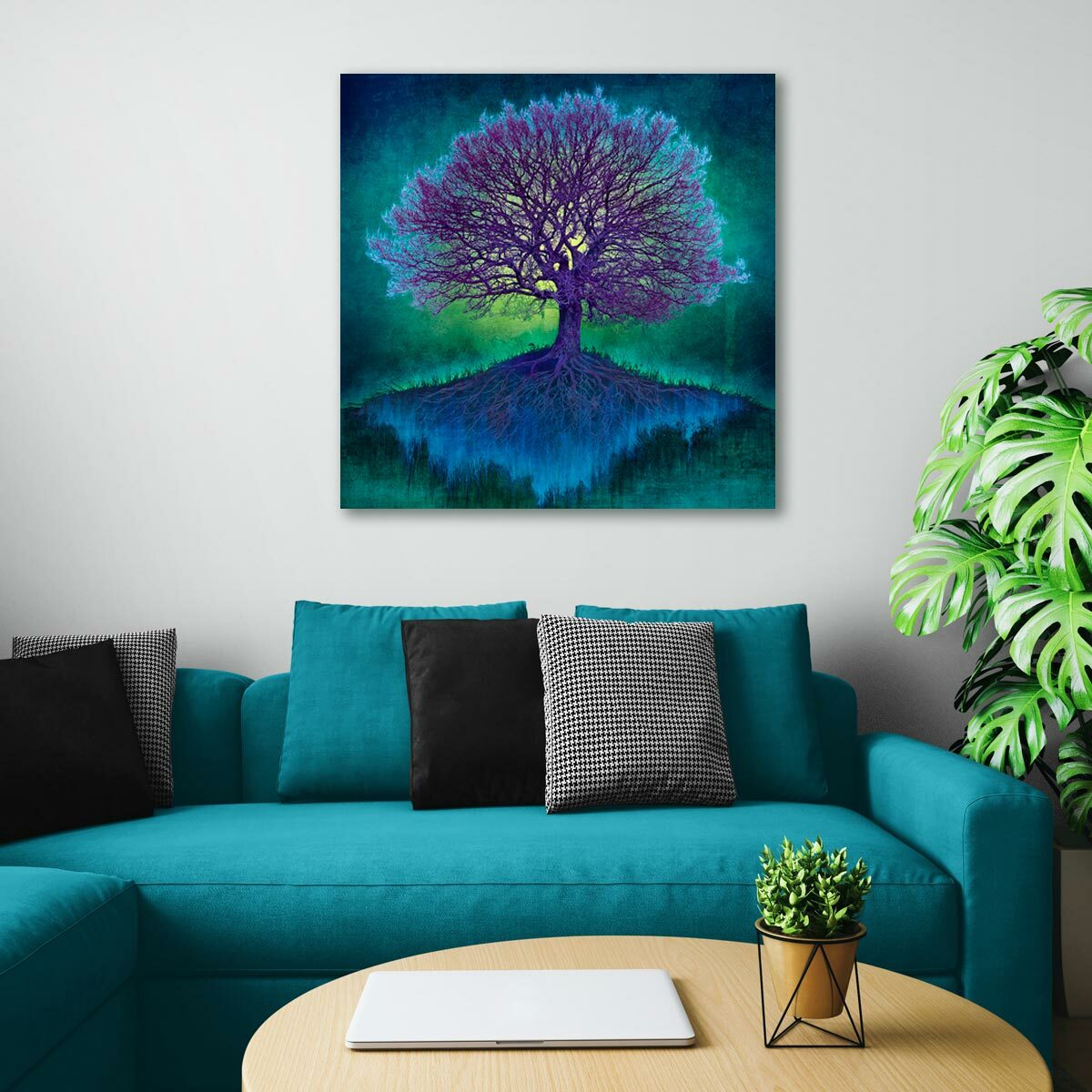 Large Brushed Aluminium Print
