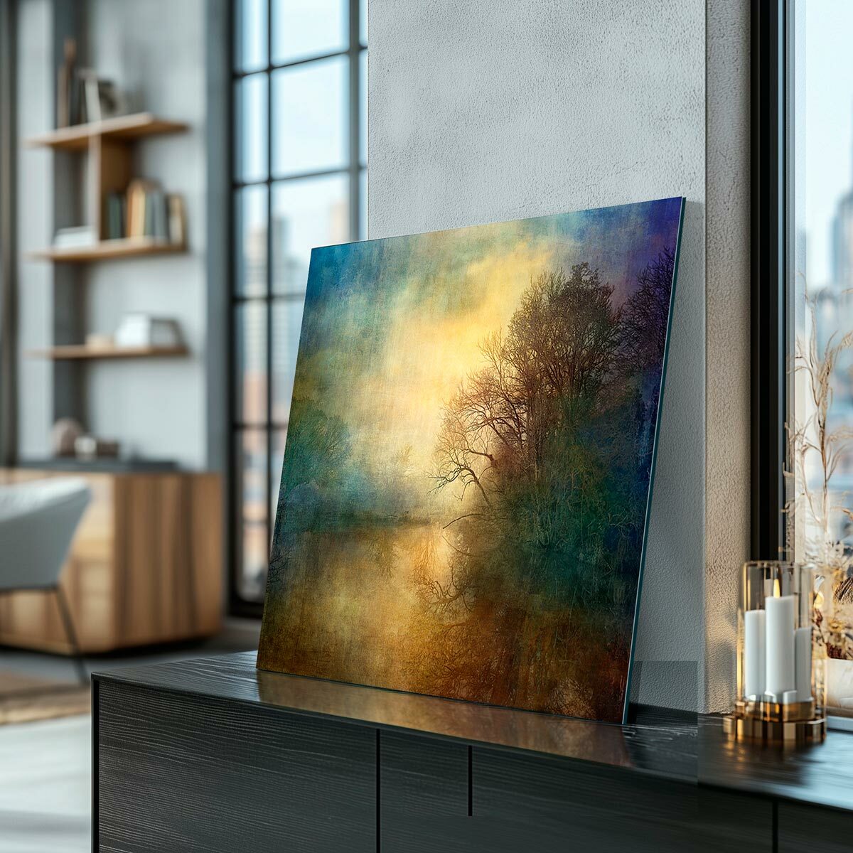 Medium Brushed Aluminium Print