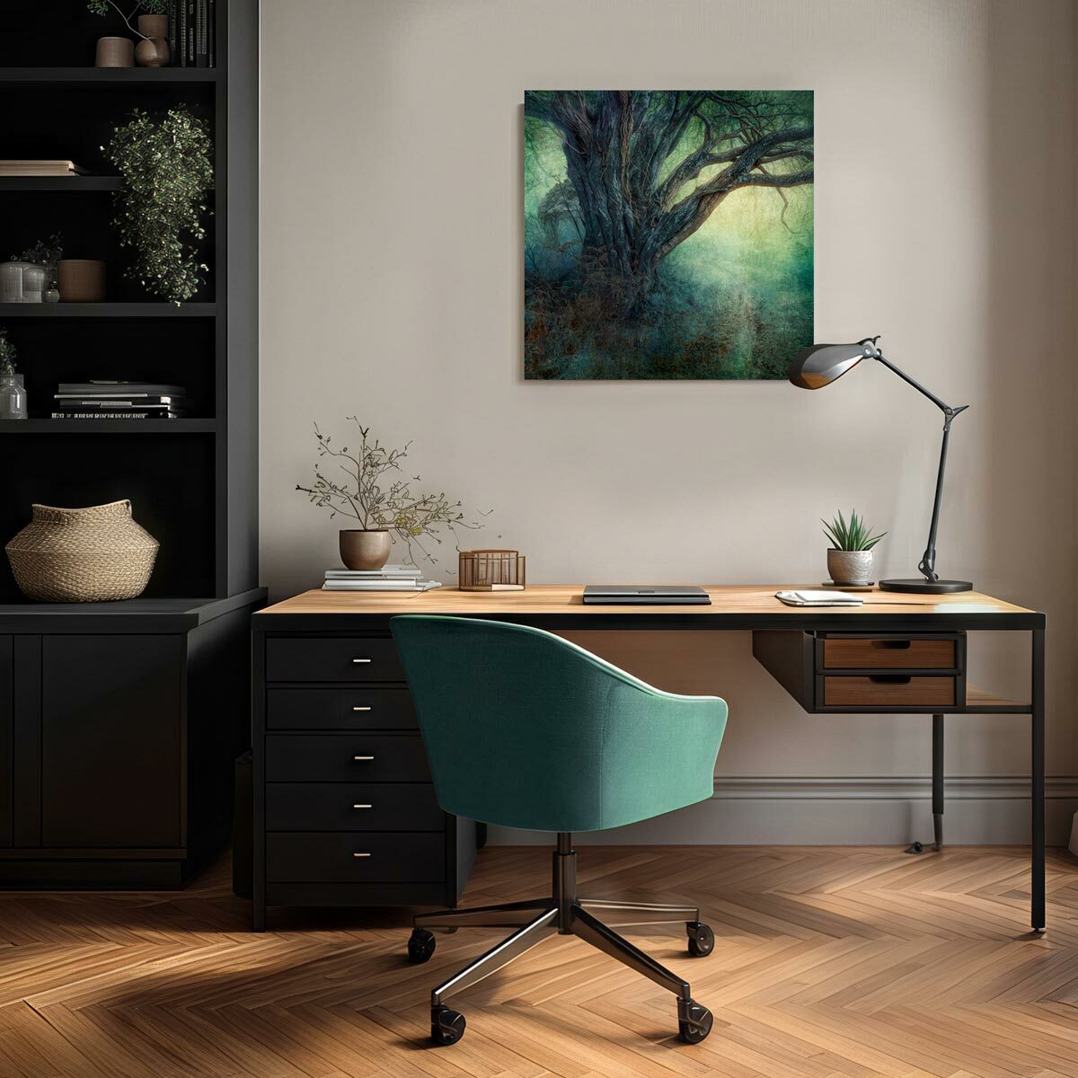 Medium Brushed Aluminium Print